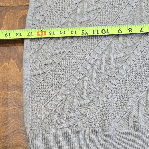 Banana Republic Gray Cable Knit Midi Dress - Picture 6 of 7